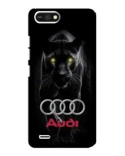Чехол для TECNO POP 2F с картинкой «Пантера и Audi»