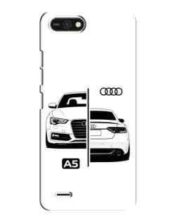 Чехол для TECNO POP 2F с картинкой «Audi — контрастный дизайн»