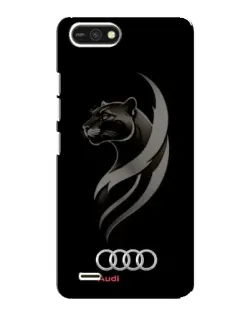 Чехол для TECNO POP 2F с картинкой «Графика — пантера и Audi»