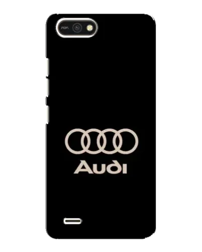 Чехол для TECNO POP 2F с картинкой «Audi — золотой логотип»