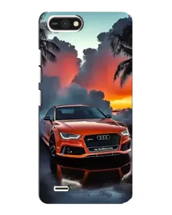 Чехол для TECNO POP 2F с картинкой «Audi — закат»
