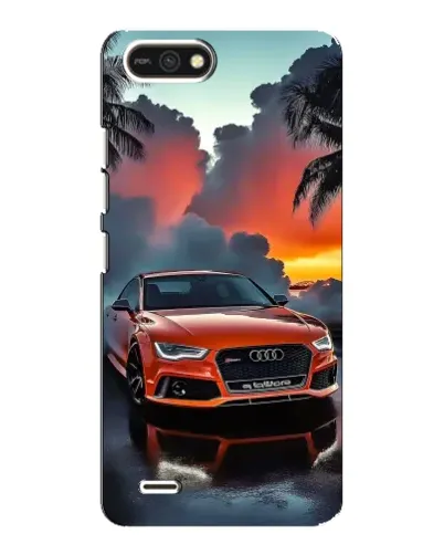 Чехол для TECNO POP 2F с картинкой «Audi — закат»
