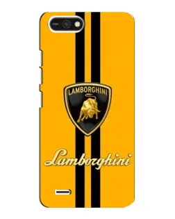 Чохол для TECNO POP 2F з картинкою «Lamborghini Stripe жовтий»