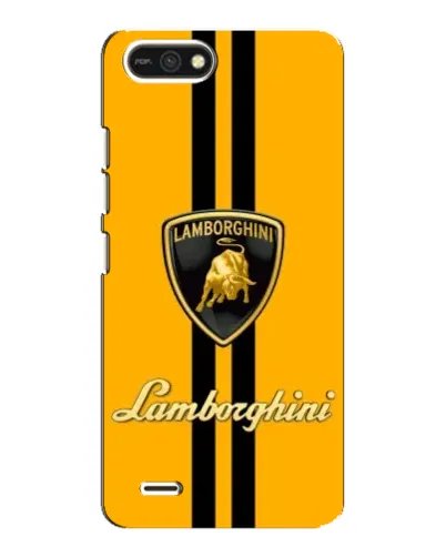 Чехол для TECNO POP 2F с картинкой «Lamborghini Stripe желтый»