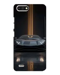 Чехол для TECNO POP 2F с картинкой «Lamborghini золотые линии»