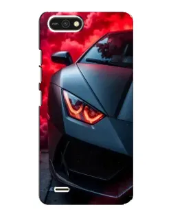 Чехол для TECNO POP 2F с картинкой «Lamborghini красное сияние»