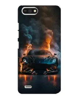 Чехол для TECNO POP 2F с картинкой «Lamborghini дымная эстетика»