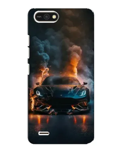 Чехол для TECNO POP 2F с картинкой «Lamborghini дымная эстетика»
