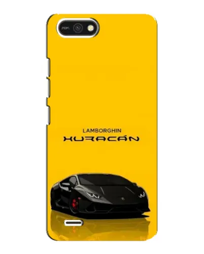 Чехол для TECNO POP 2F с картинкой «Lamborghini Huracan черный»