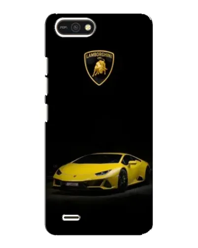 Чехол для TECNO POP 2F с картинкой «Lamborghini желтый акцент»
