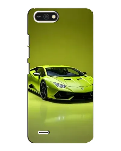 Чехол для TECNO POP 2F с картинкой «Салатовый Lamborghini Huracan»