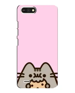 Чохол для TECNO POP 2F з картинкою «Pusheen та печиво»