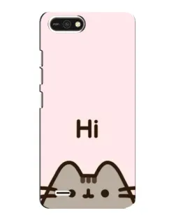 Чехол для TECNO POP 2F с картинкой «Пушин говорит Hi»
