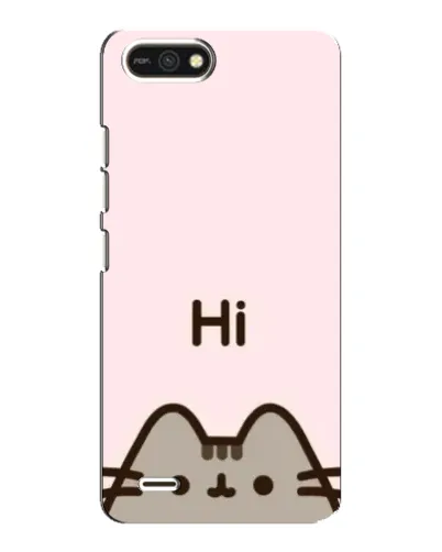 Чехол для TECNO POP 2F с картинкой «Пушин говорит Hi»