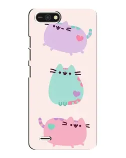 Чехол для TECNO POP 2F с картинкой «Pusheen трио»
