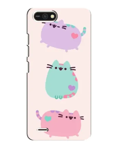 Чехол для TECNO POP 2F с картинкой «Pusheen трио»