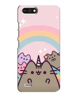 Чехол для TECNO POP 2F с картинкой «Единорог Pusheen»
