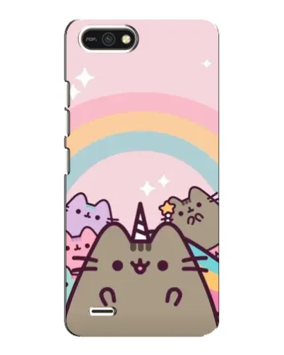Чехол для TECNO POP 2F с картинкой «Единорог Pusheen»