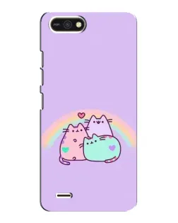 Чехол для TECNO POP 2F с картинкой «Радужные Пушины»