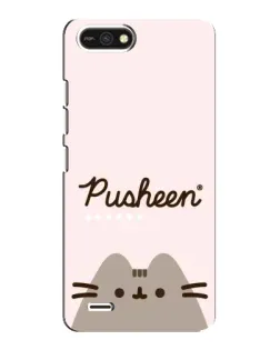 Чехол для TECNO POP 2F с картинкой «Pusheen логотип»