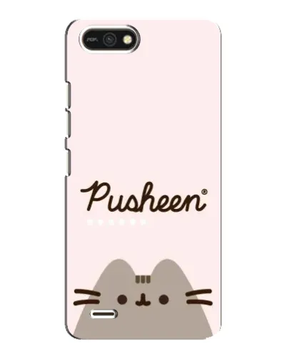 Чехол для TECNO POP 2F с картинкой «Pusheen логотип»