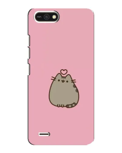 Чехол для TECNO POP 2F с картинкой «Pusheen сердце»