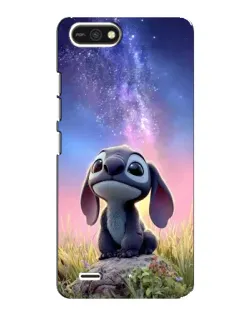 Чехол для TECNO POP 2F с картинкой «Стич на рассвете»