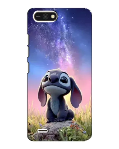 Чехол для TECNO POP 2F с картинкой «Стич на рассвете»