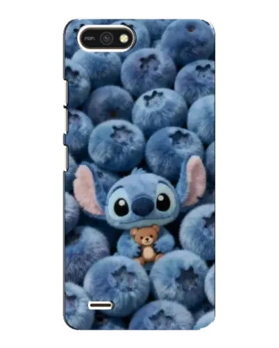 Чехол для TECNO POP 2F с картинкой «Стич и голубика»