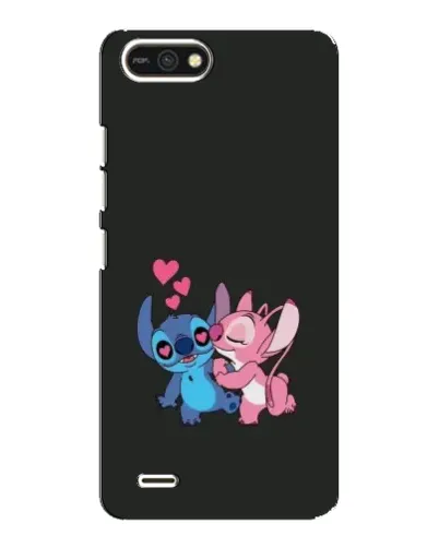 Чехол для TECNO POP 2F с картинкой «Анжел целует Стича»