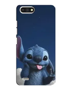 Чехол для TECNO POP 2F с картинкой «Стич в облаках»