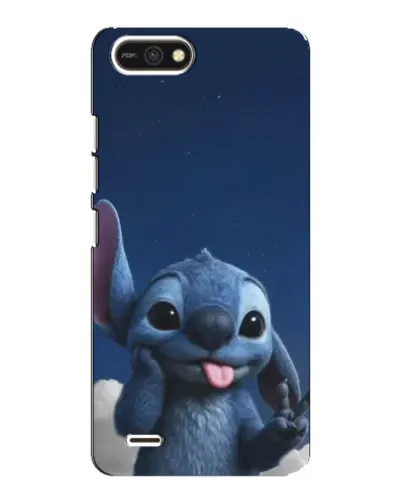 Чехол для TECNO POP 2F с картинкой «Стич в облаках»