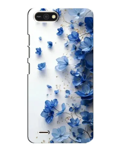 Чохол для TECNO POP 2F з картинкою «Блакитний квітковий каскад»