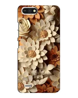 Чохол для TECNO POP 2F з картинкою «Бежевий флористичний декор» Чохол для TECNO POP 2F з картинкою «Бежевий флористичний декор»