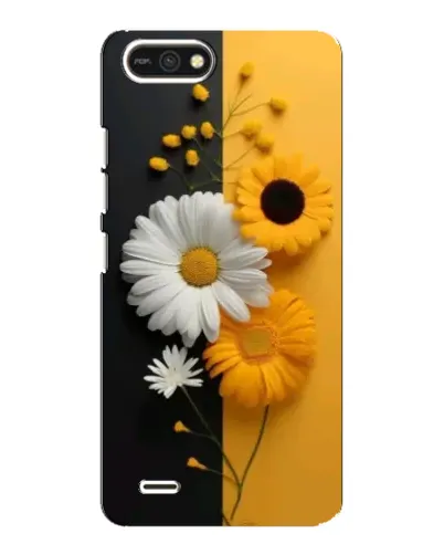 Чохол для TECNO POP 2F з картинкою «Соняшник та ромашка»