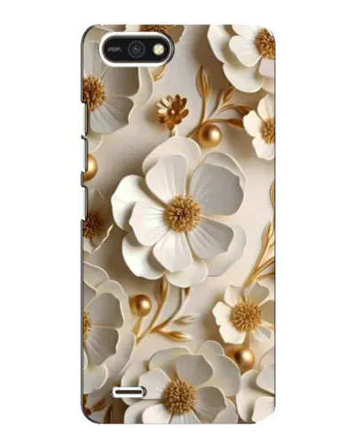 Чохол для TECNO POP 2F з картинкою «Білі паперові квіти»