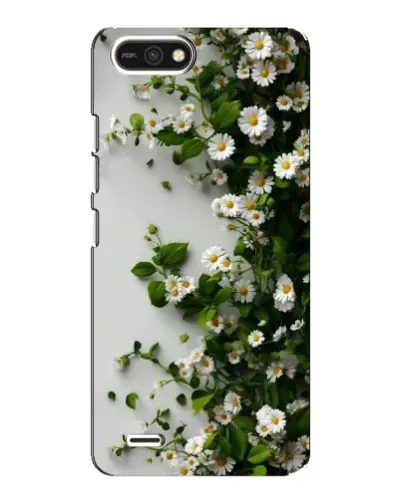 Чохол для TECNO POP 2F з картинкою «Гілка дрібних білих квітів»