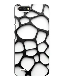 Чохол для TECNO POP 2F з картинкою «Біла об'ємна сітка»