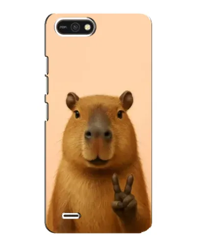 Чехол для TECNO POP 2F с картинкой «Капибара виктория» Чехол для TECNO POP 2F с картинкой «Капибара виктория»