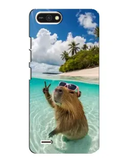 Чехол для TECNO POP 2F с картинкой «Капибара на море» Чехол для TECNO POP 2F с картинкой «Капибара на море»