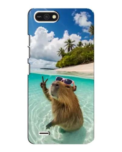 Чехол для TECNO POP 2F с картинкой «Капибара на море» Чехол для TECNO POP 2F с картинкой «Капибара на море»