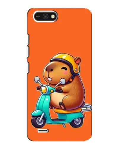 Чехол для TECNO POP 2F с картинкой «Капибара на скутере» Чехол для TECNO POP 2F с картинкой «Капибара на скутере»