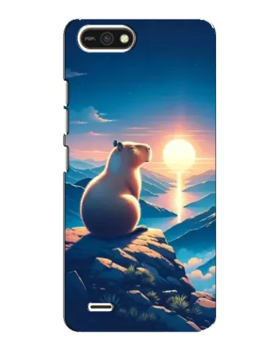 Чехол для TECNO POP 2F с картинкой «Закат солнца с капибарой» Чехол для TECNO POP 2F с картинкой «Закат солнца с капибарой»