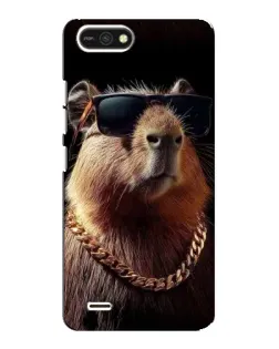 Чехол для TECNO POP 2F с картинкой «Капибара золотая цепь» Чехол для TECNO POP 2F с картинкой «Капибара золотая цепь»