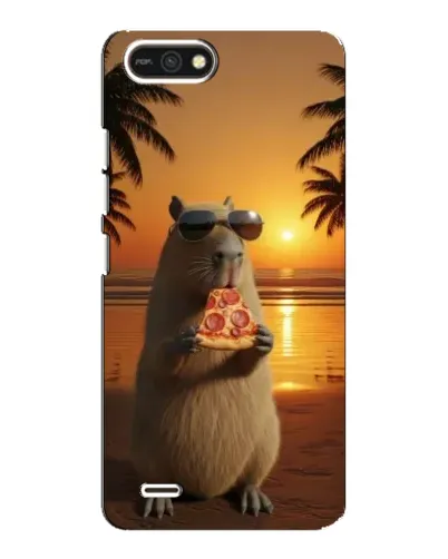 Чехол для TECNO POP 2F с картинкой «Капибара с пиццей» Чехол для TECNO POP 2F с картинкой «Капибара с пиццей»