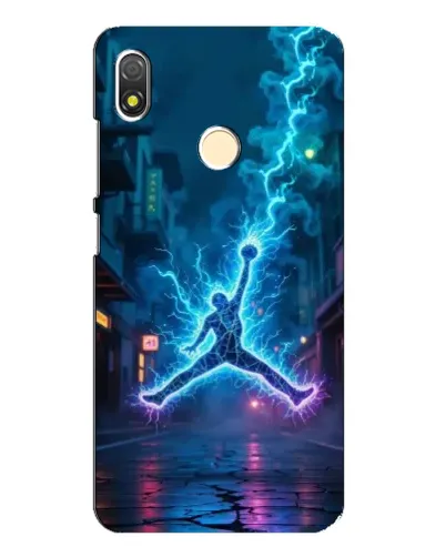 Чехол для TECNO POP 3 с картинкой «Jordan Gold Jumpman»