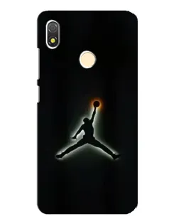 Чехол для TECNO POP 3 с картинкой «Jordan Gradient Logo»