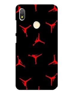 Чехол для TECNO POP 3 с картинкой «Jordan Red Pattern»