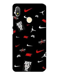 Чехол для TECNO POP 3 с картинкой «Nike Mix Pattern»
