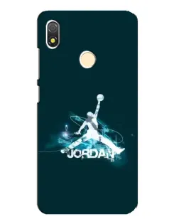 Чехол для TECNO POP 3 с картинкой «Jordan Blue Fire»